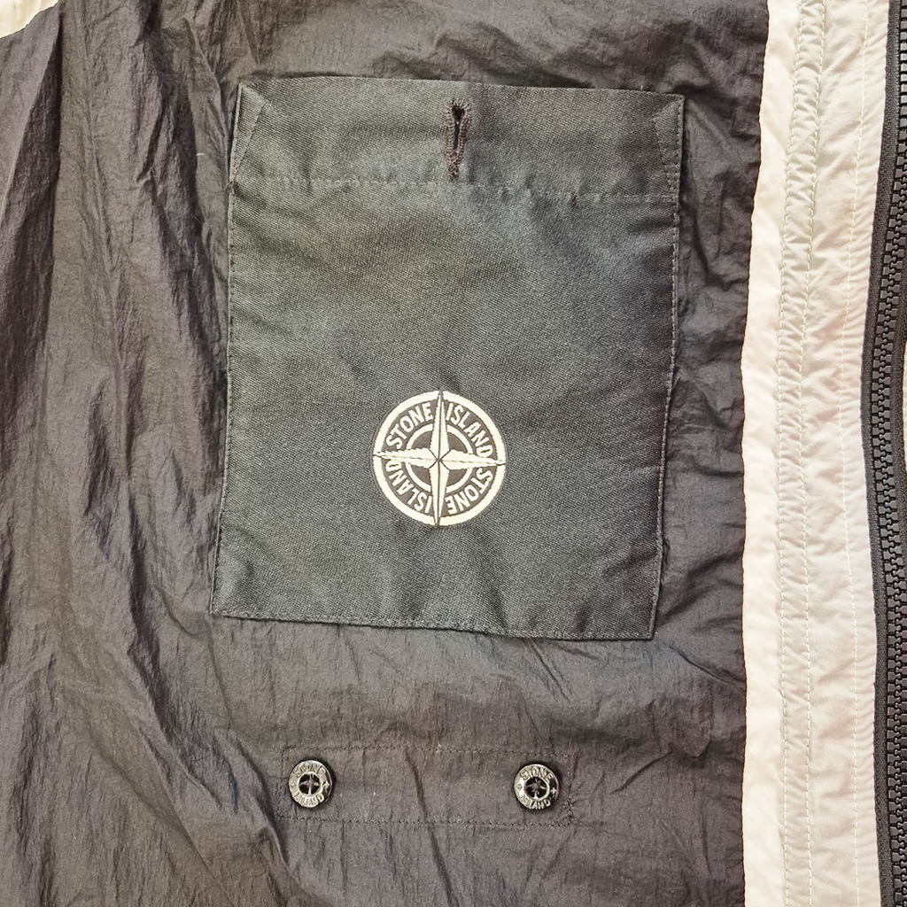 Stone Island Vintage Opaque Nylon Tela White Vest (3XL)