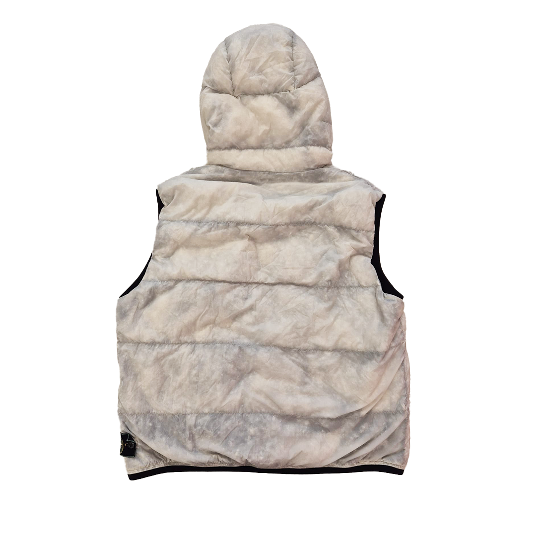 Stone Island Vintage Opaque Nylon Tela White Gilet (3XL)