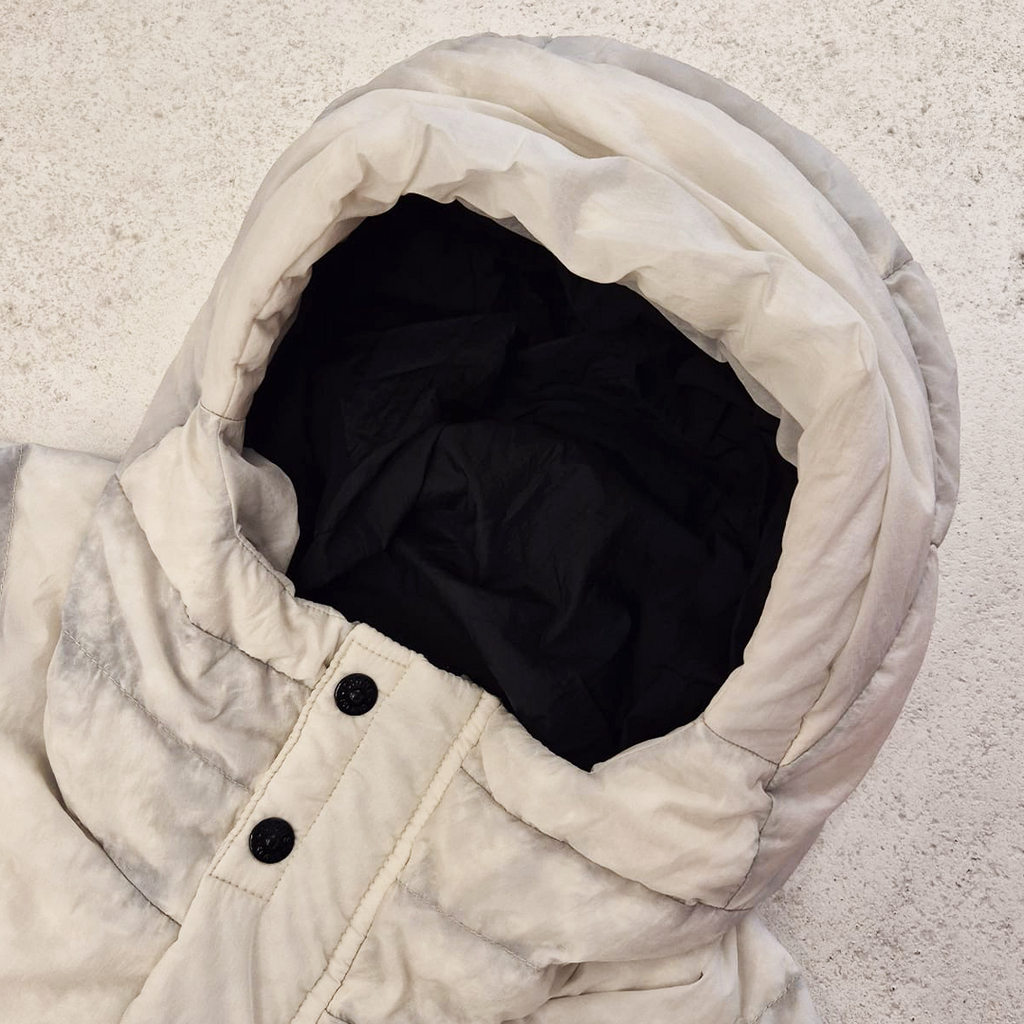 Stone Island Vintage Opaque Nylon Tela White Vest (3XL)