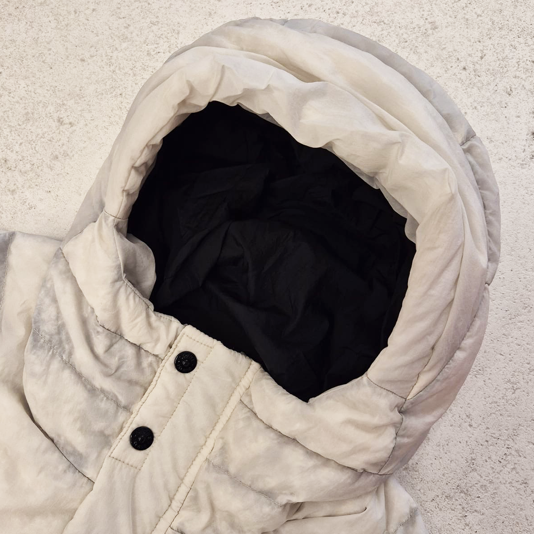 Stone Island Vintage Opaque Nylon Tela White Vest (3XL)