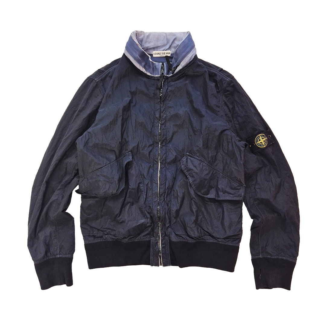 Stone Island Membrana 2011 Navy Nylon Tech Jacket (XL)