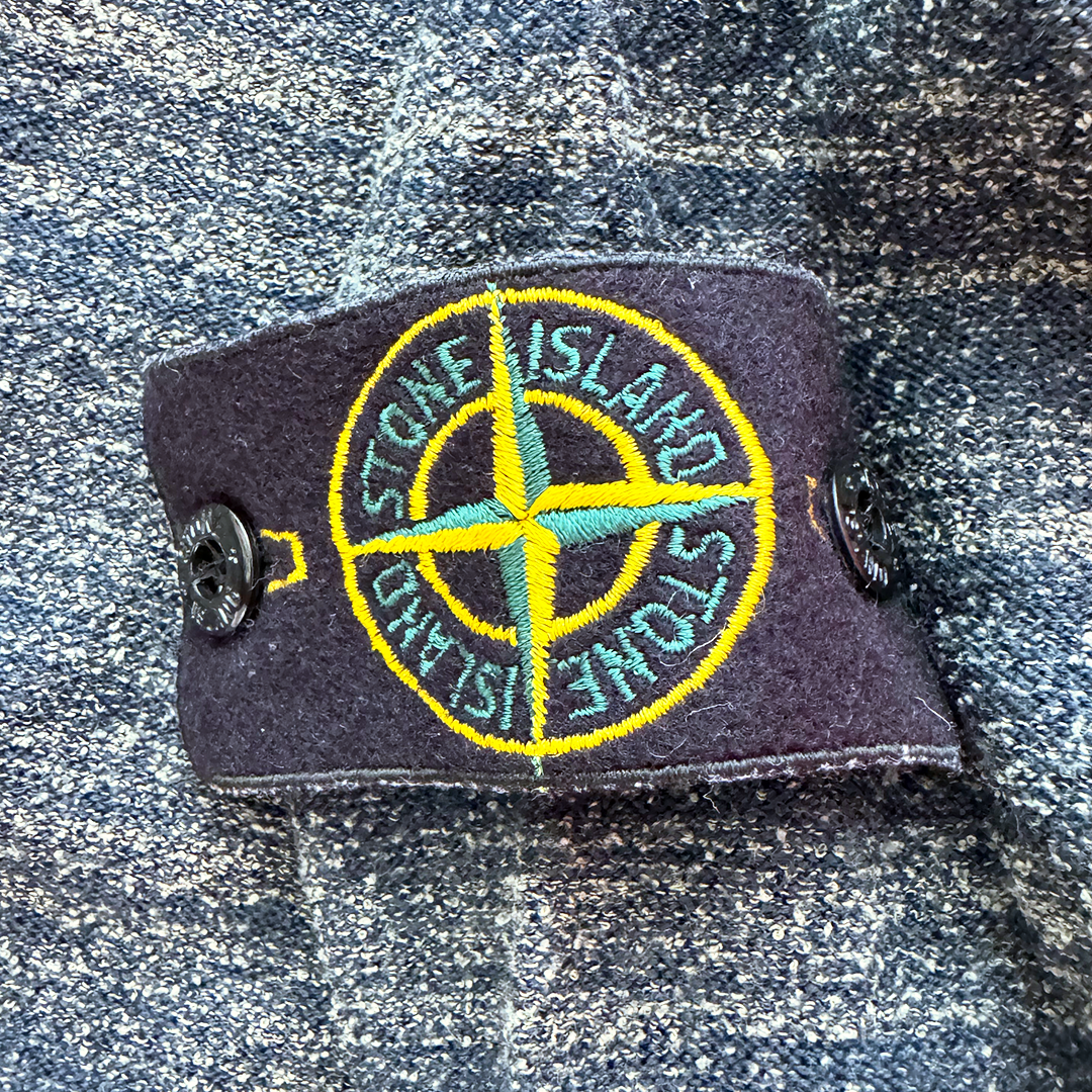 Stone Island Grey Kaki Wool Sweater (M)