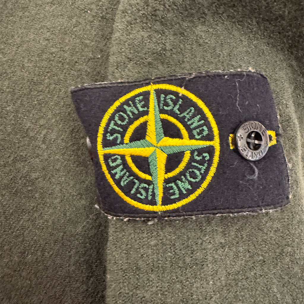 Stone Island Olive Wool Knit Sweater (M)