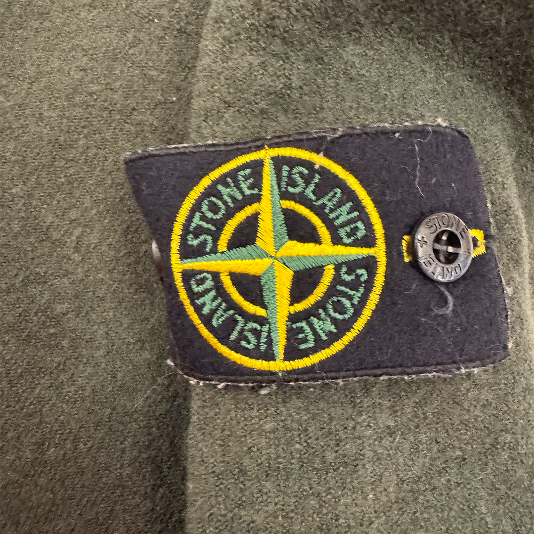 Stone Island Olive Wool Knit Sweater (M)