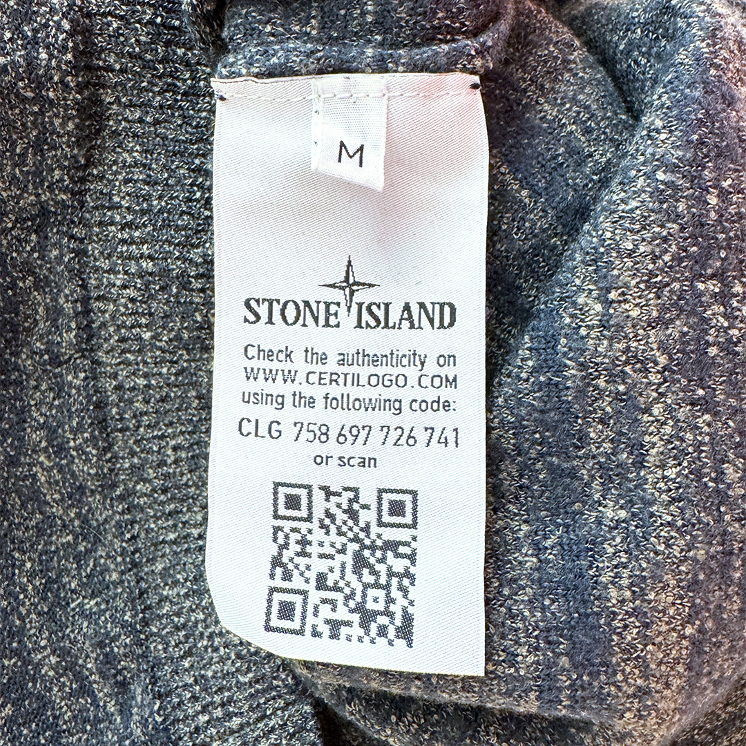 Stone Island Grey Kaki Wool Sweater (M)