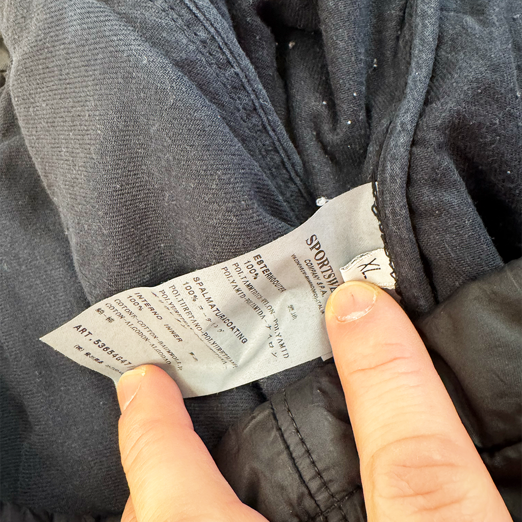 Stone Island AW10 Black Nylon Spalmatura Lined Hooded Jacket (XL)