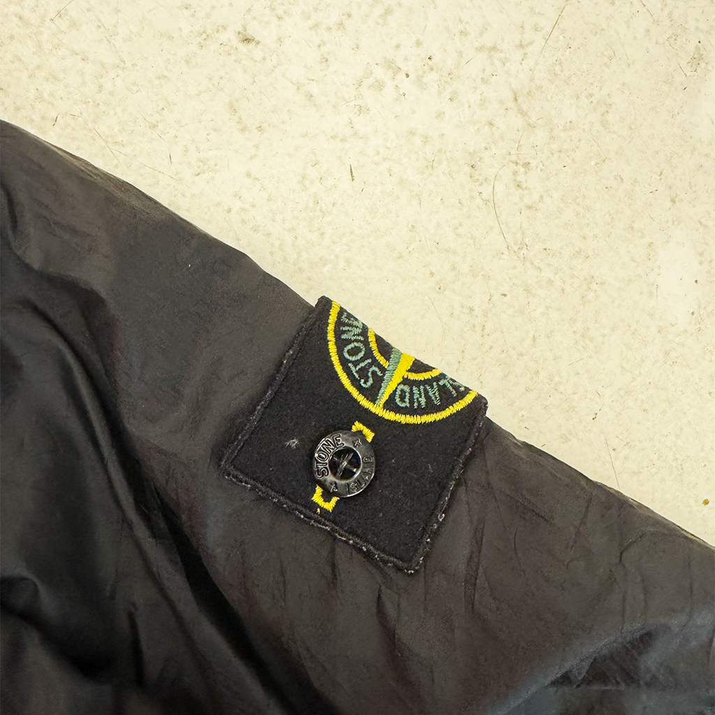 Stone Island AW10 Black Nylon Spalmatura Lined Hooded Jacket (XL)