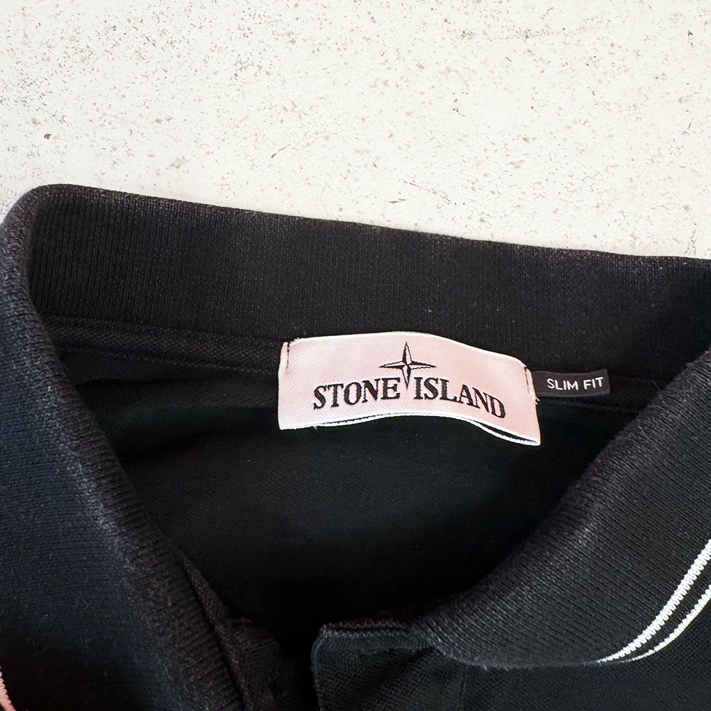 Stone Island Black S/S Polo (XXL)
