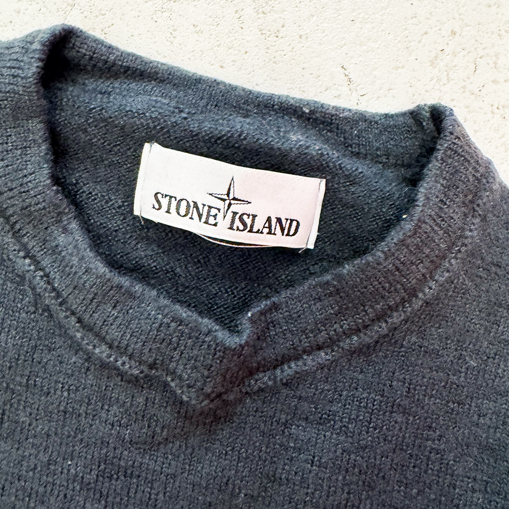 Stone Island Dark Grey Wool Heavy Sweater (S)