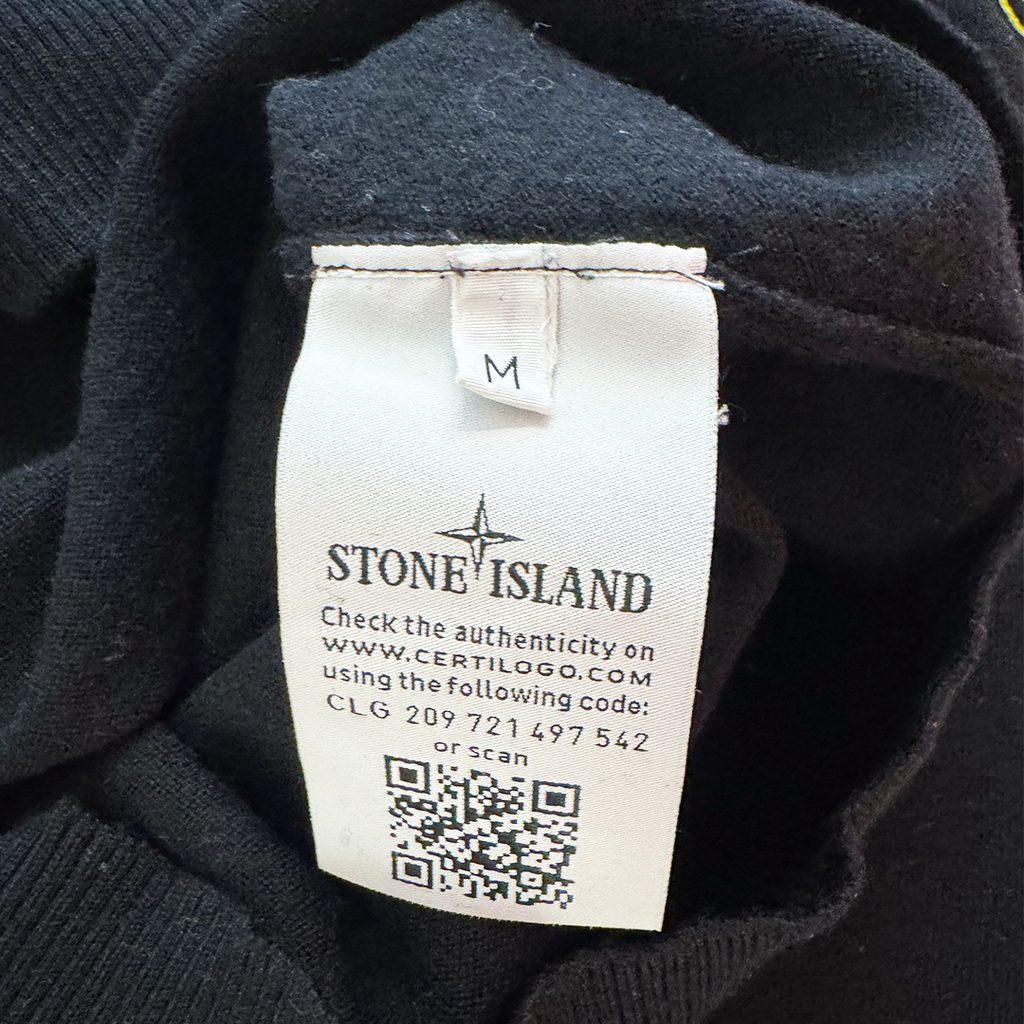 Stone Island Black Wool Sweater (M)
