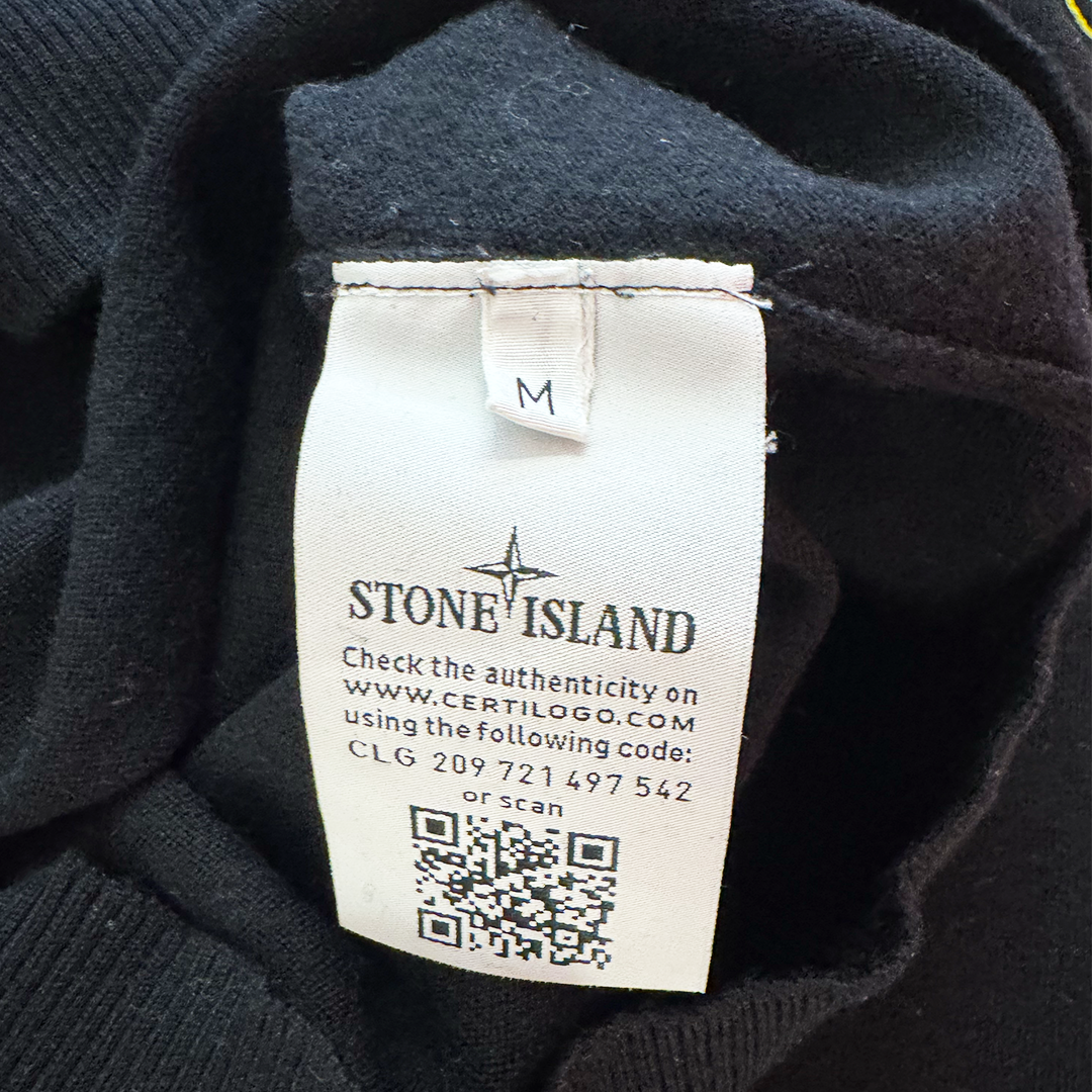 Stone Island Black Wool Sweater (M)
