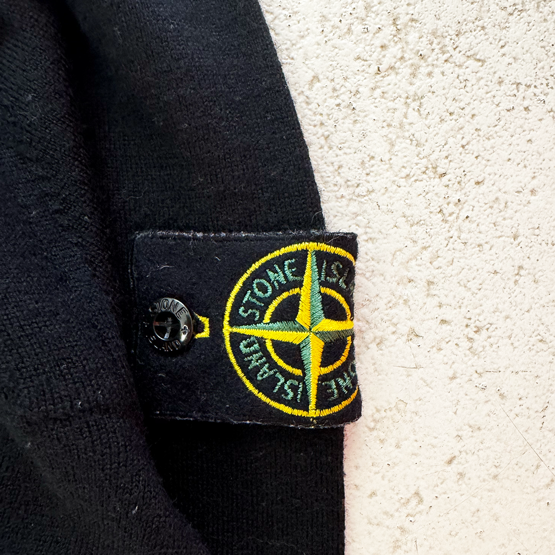 Stone Island Black Wool Sweater (M)
