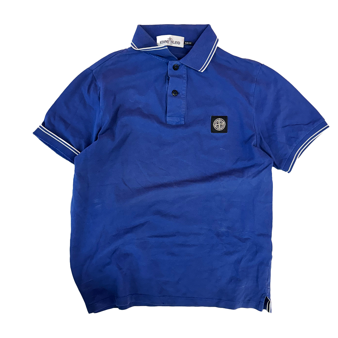 Stone Island Blue Polo (M)