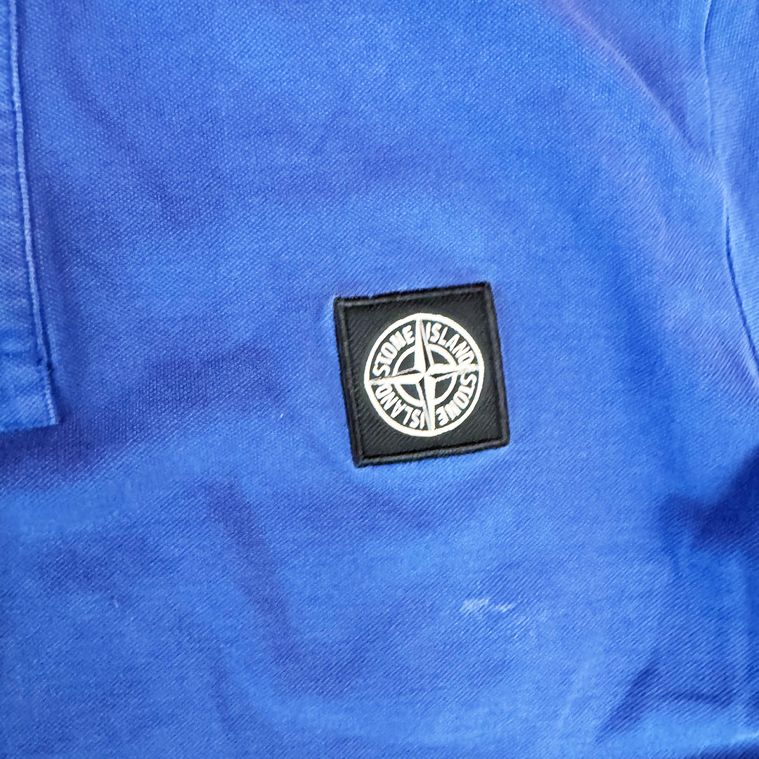 Stone Island Blue Polo (M)