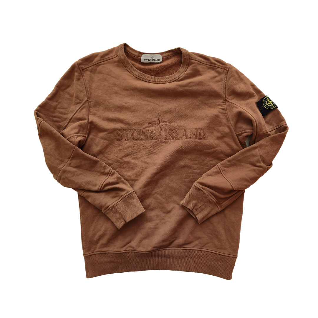 Stone Island Logo Brown Sweat (M)