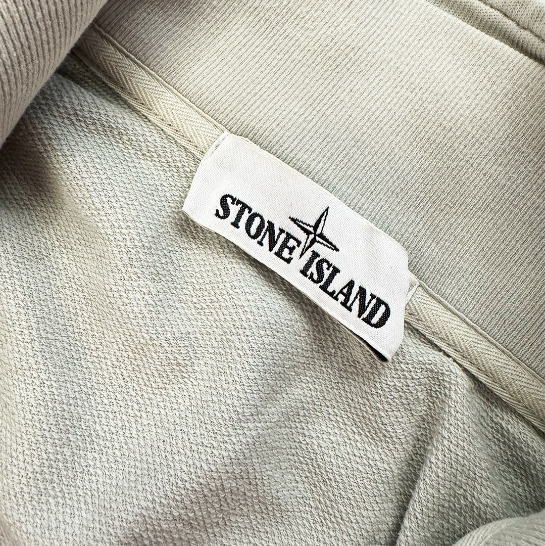 Stone Island Quarter Zipped Buttoned Sweater (M)