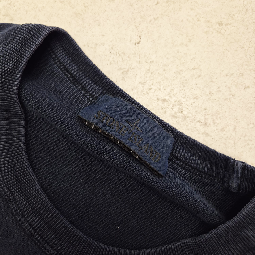 Stone Island Ghost Patch Marine Blue Pocket Sweater (S)