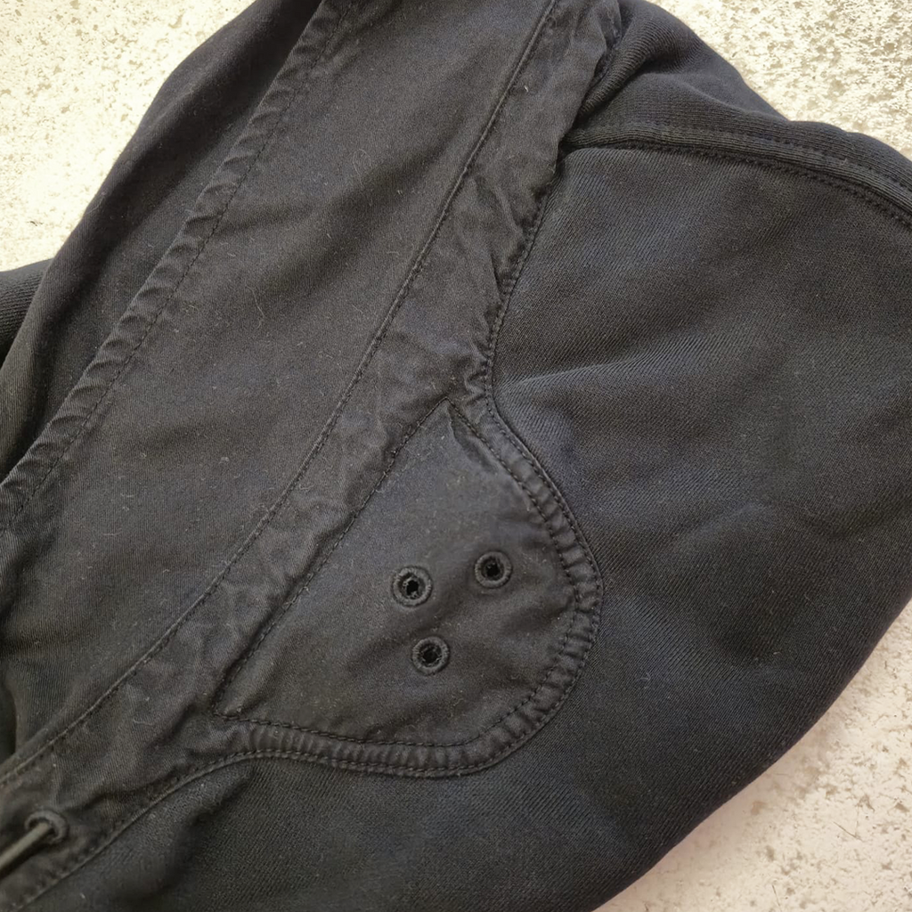 Stone Island Black Half-Zip Hooded Sweater (L)