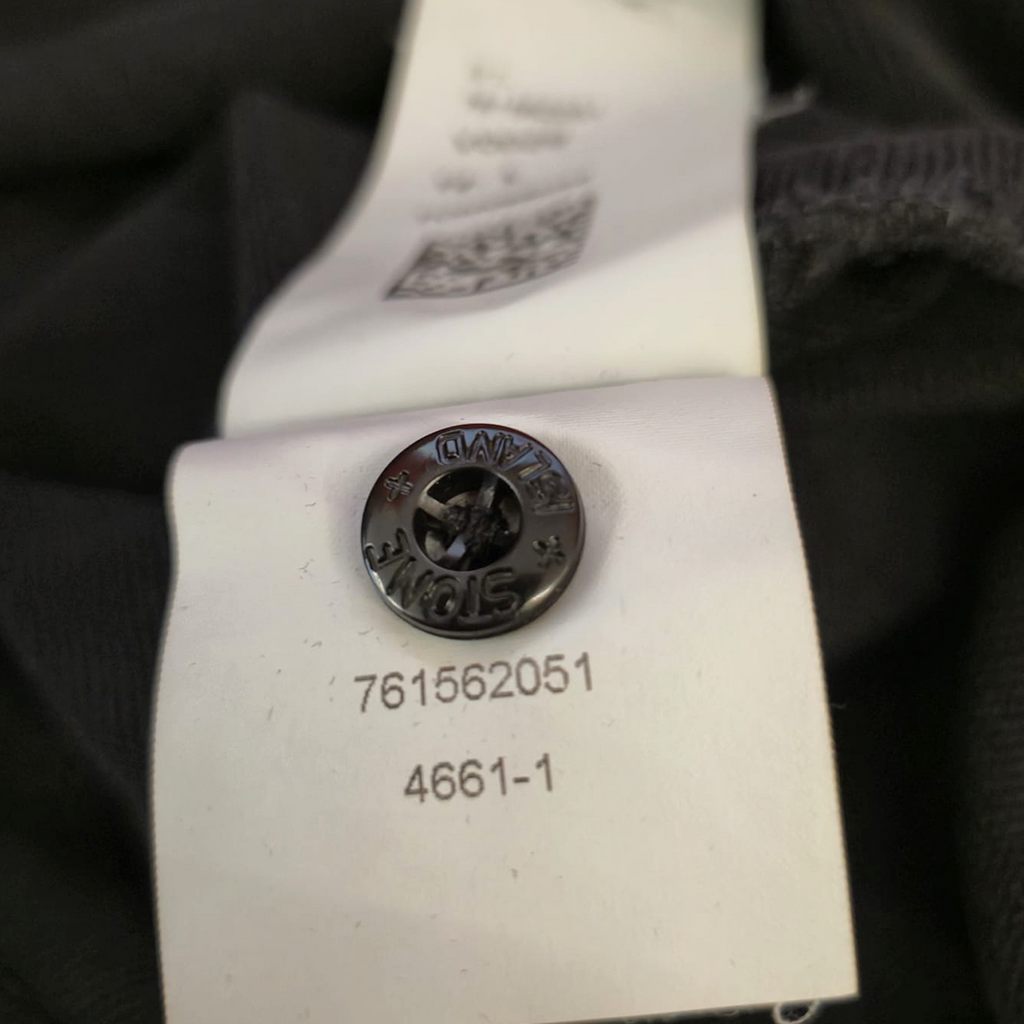 Stone Island Black Half-Zip Hooded Sweater (L)