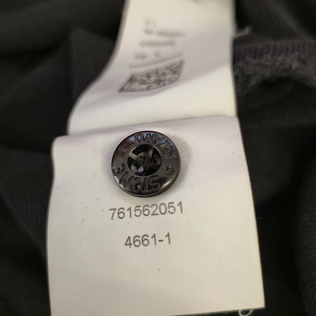 Stone Island Black Half-Zip Hooded Sweater (L)