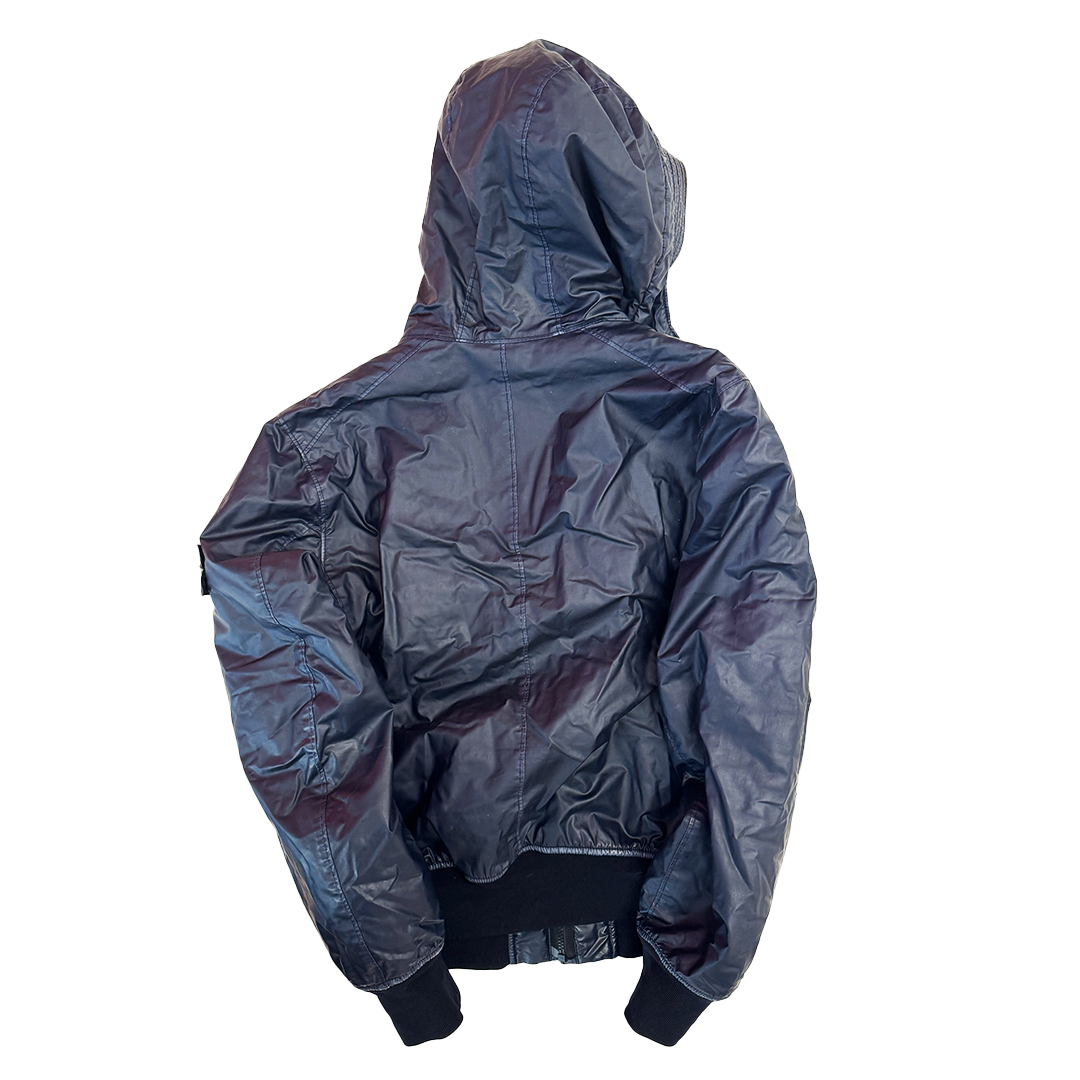 Stone Island Mussola Gommata Navy Jacket (M)