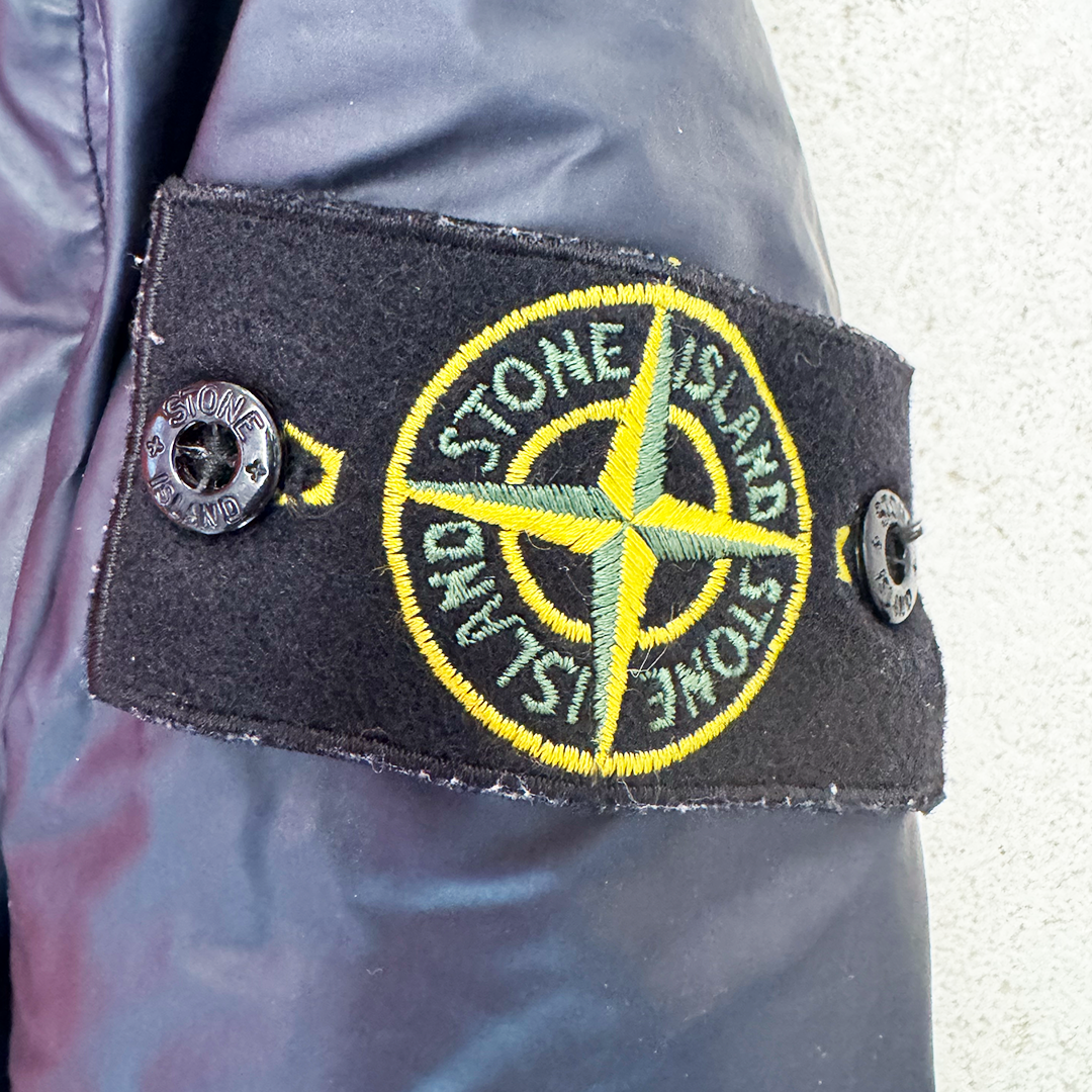 Stone Island Mussola Gommata Navy Jacket (M)