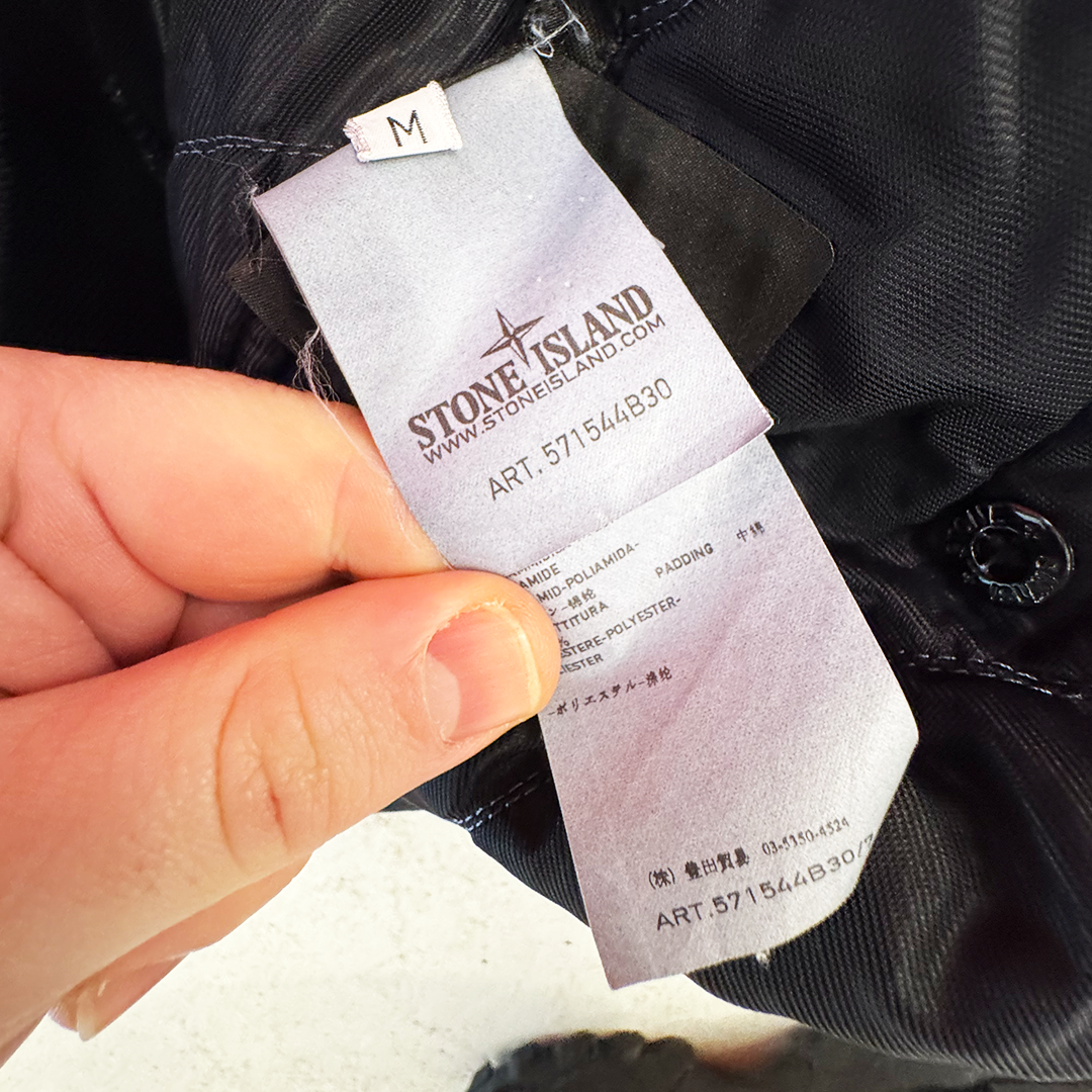 Stone Island Mussola Gommata Navy Jacket (M)