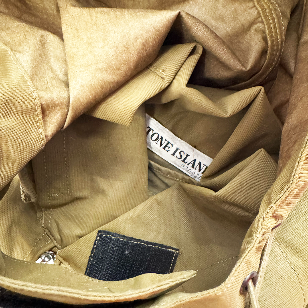 Stone Island Vintage Microfelt Olive Nylam Jacket (M)