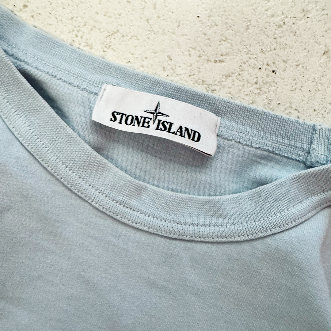 Stone Island Middle Pocket Light Blue Sweater (XXL)