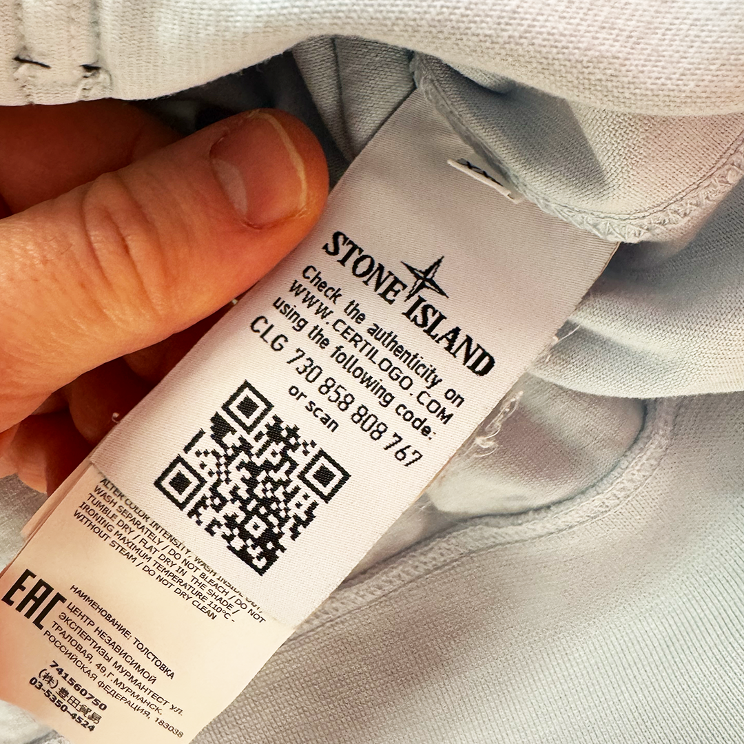 Stone Island Middle Pocket Light Blue Sweater (XXL)