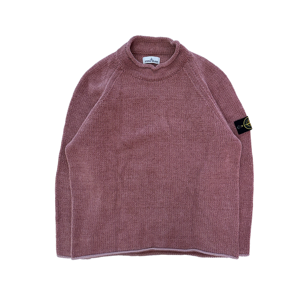 Stone Island Pink Ribbed Sweater (XL)