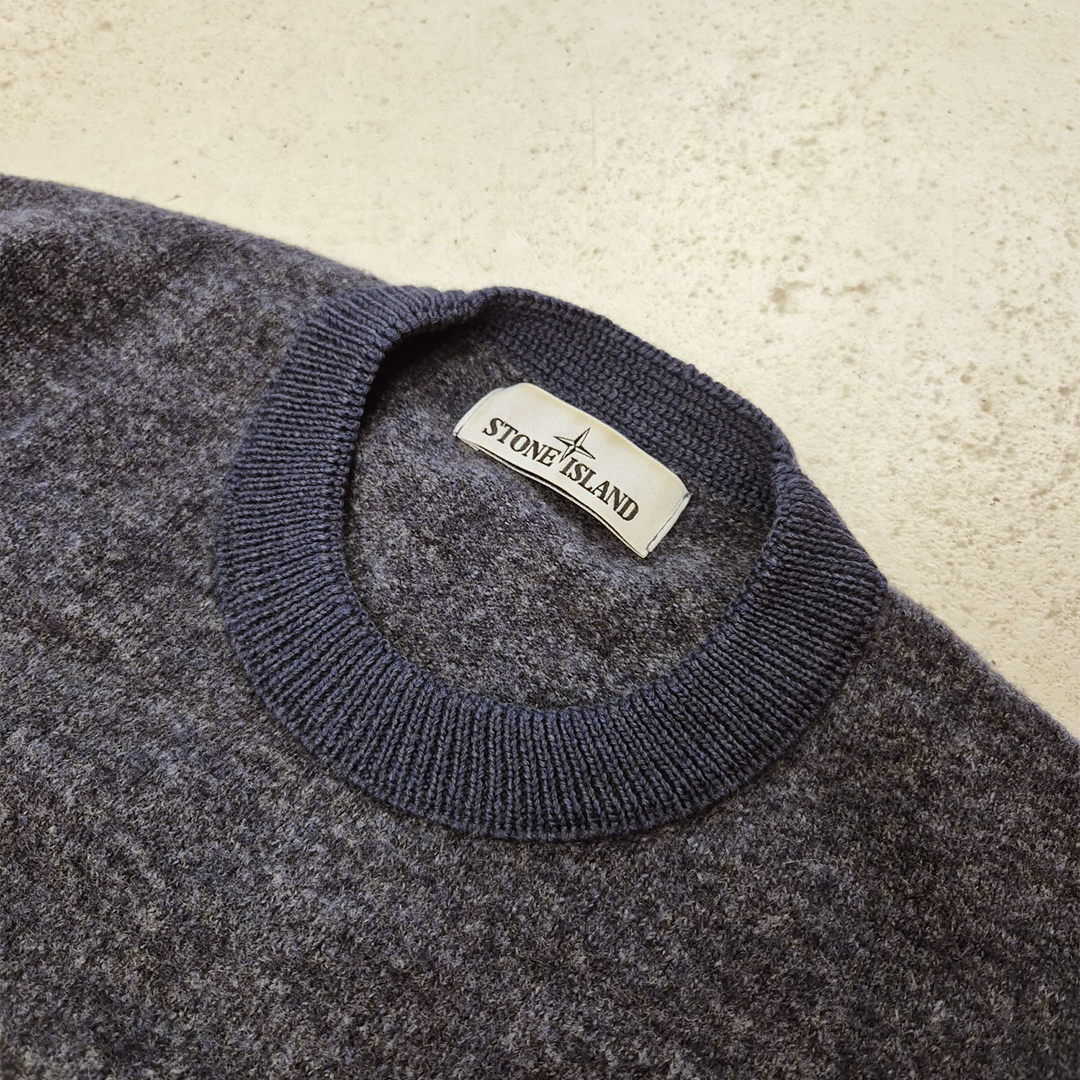 Stone Island Blue Knitted Sweater (XL)