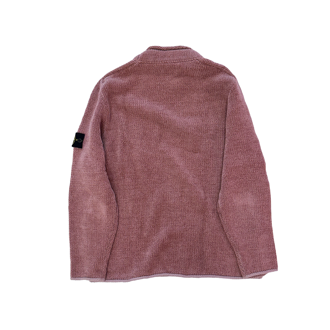 Stone Island Pink Ribbed Sweater (XL)