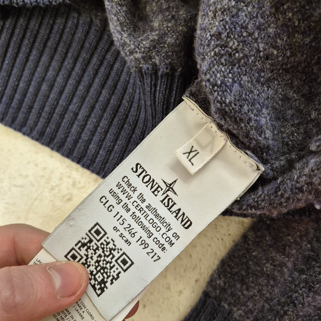 Stone Island Blue Knitted Sweater (XL)
