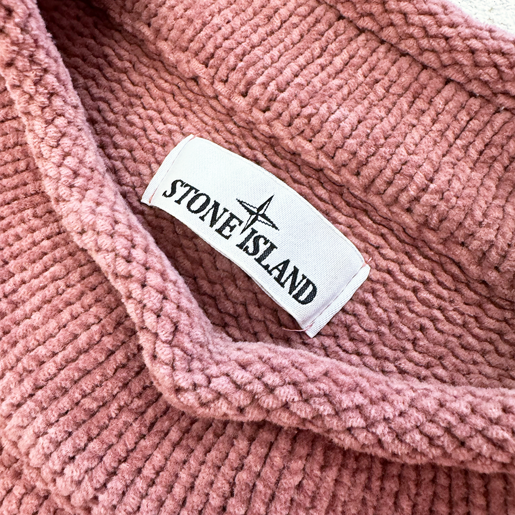 Stone Island Pink Ribbed Sweater (XL)