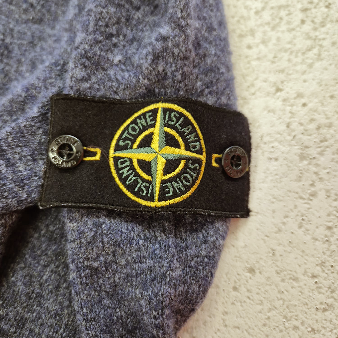 Stone Island Blue Knitted Sweater (XL)