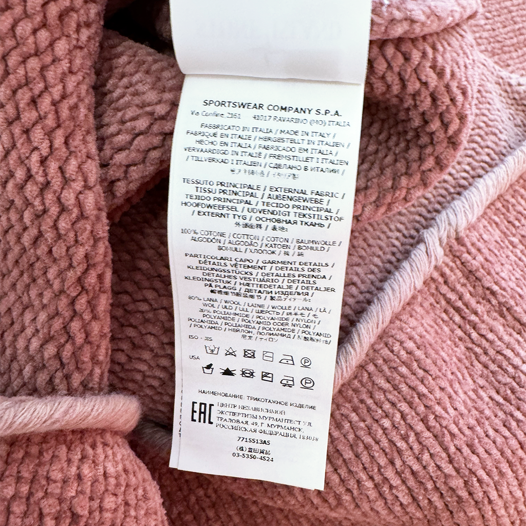 Stone Island Pink Ribbed Sweater (XL)