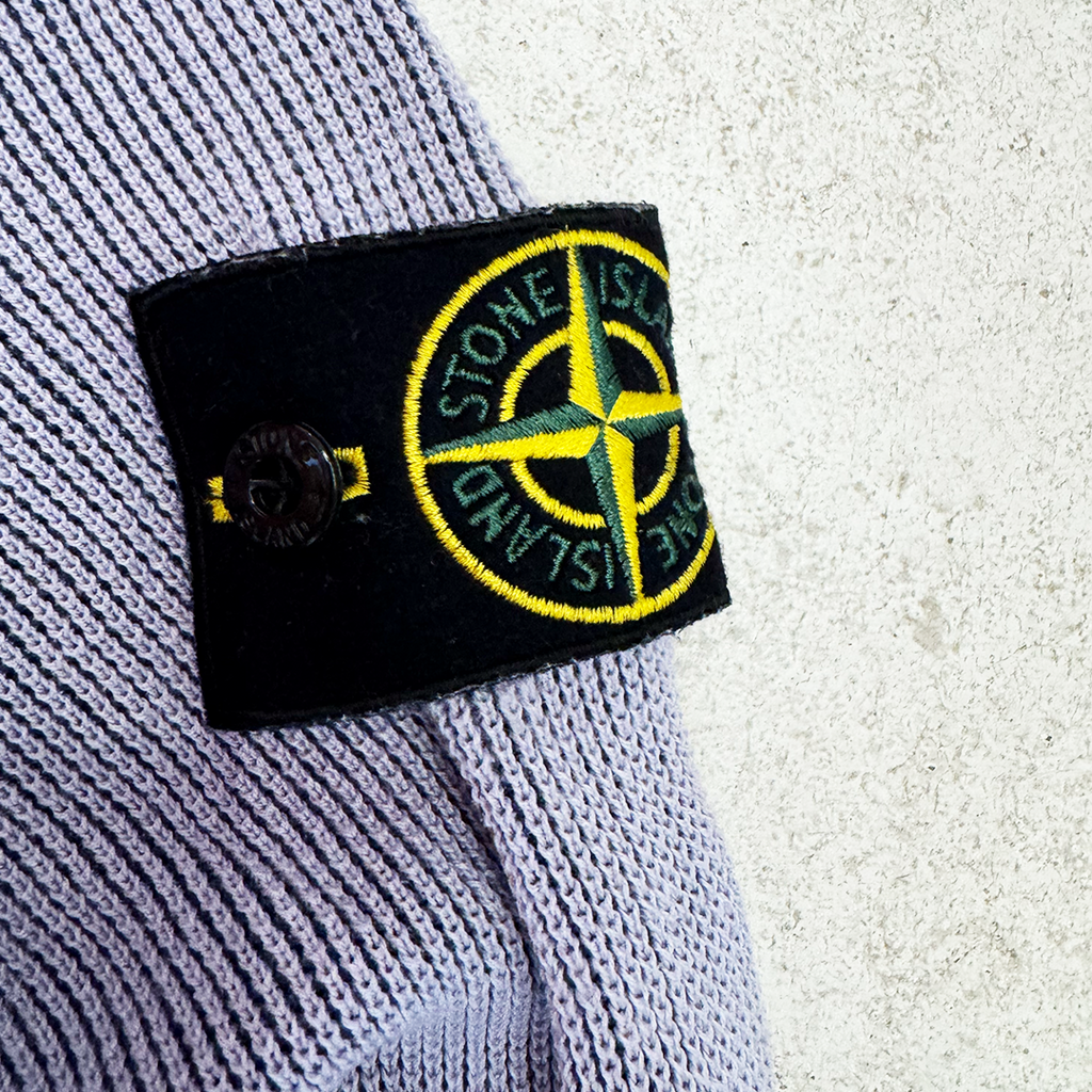 Stone Island Lilac and Blue Knitted Sweater (S)