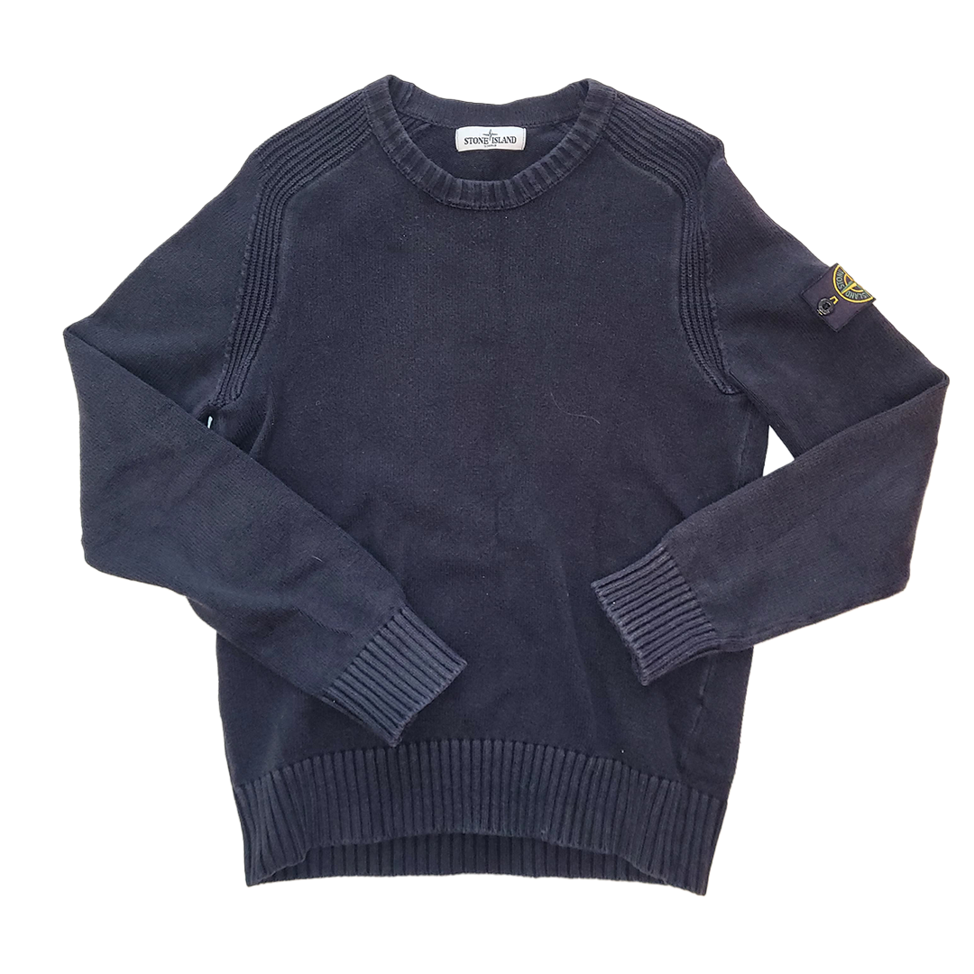 Stone Island Black Knit Sweater (L)