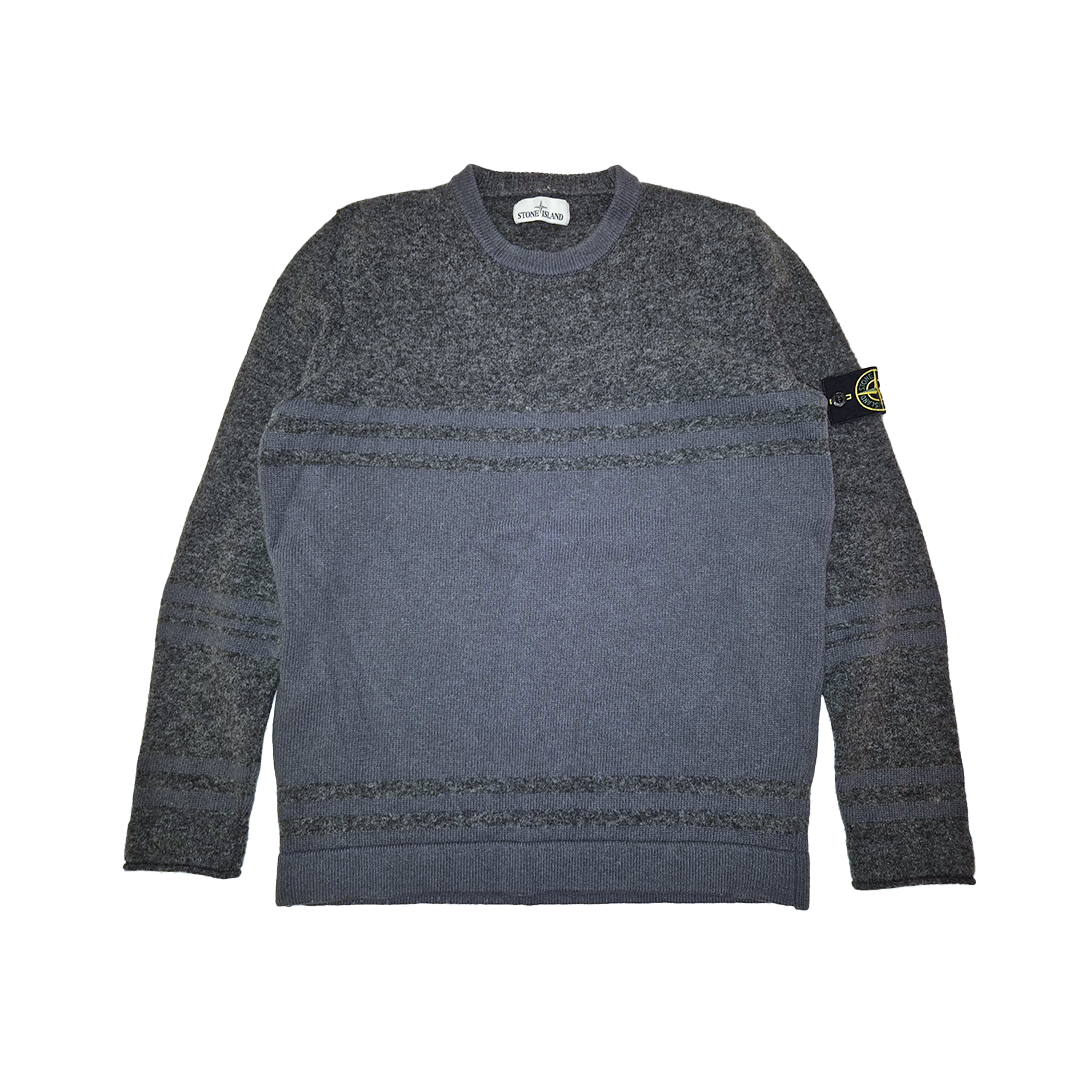 Stone Island Grey Wool Sweater (L)