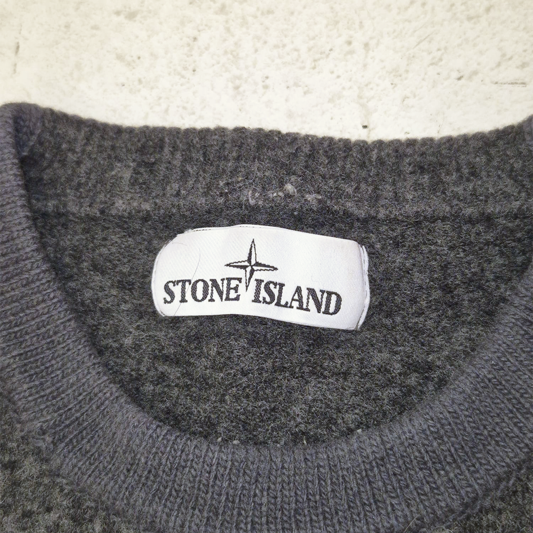 Stone Island Grey Wool Sweater (L)