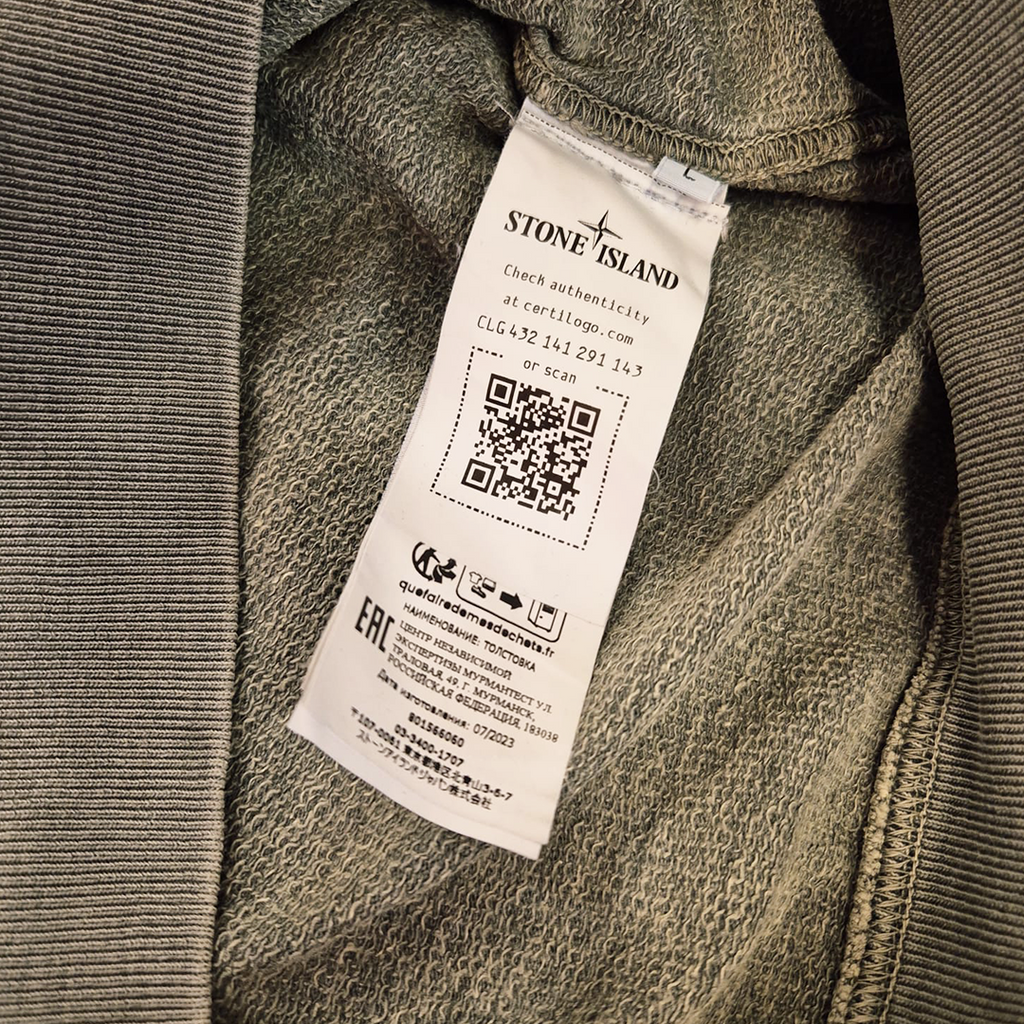 Stone Island Washed Green Sweater (L)