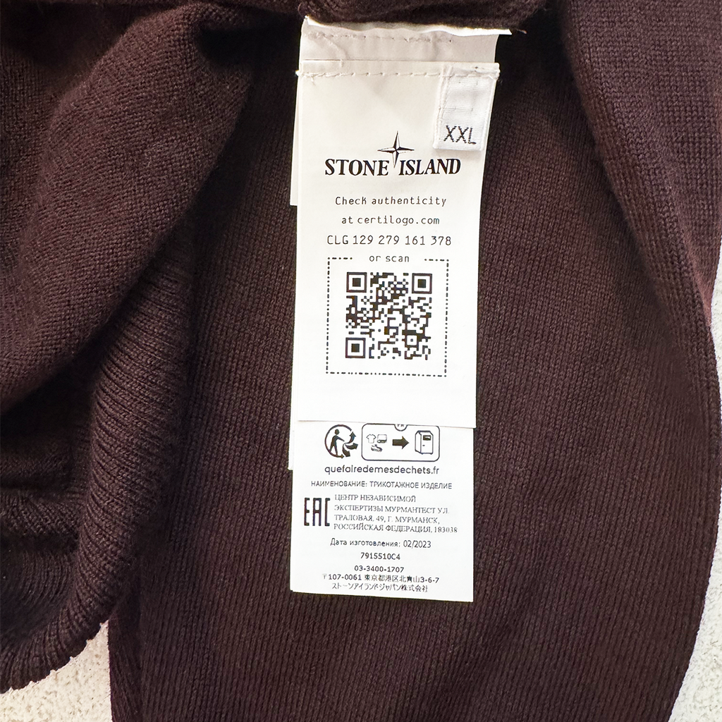 Stone Island Bordeaux Knit Sweater (XXL)