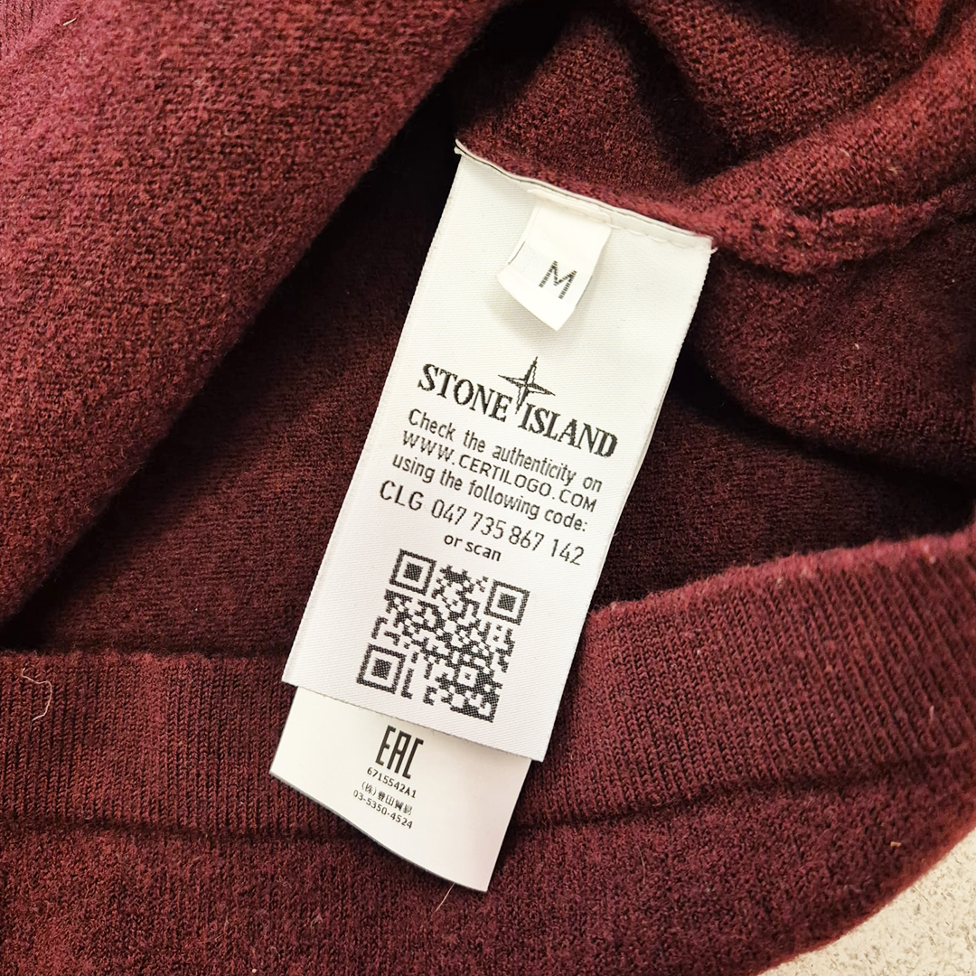 Stone Island Wool Red Sweater (M)