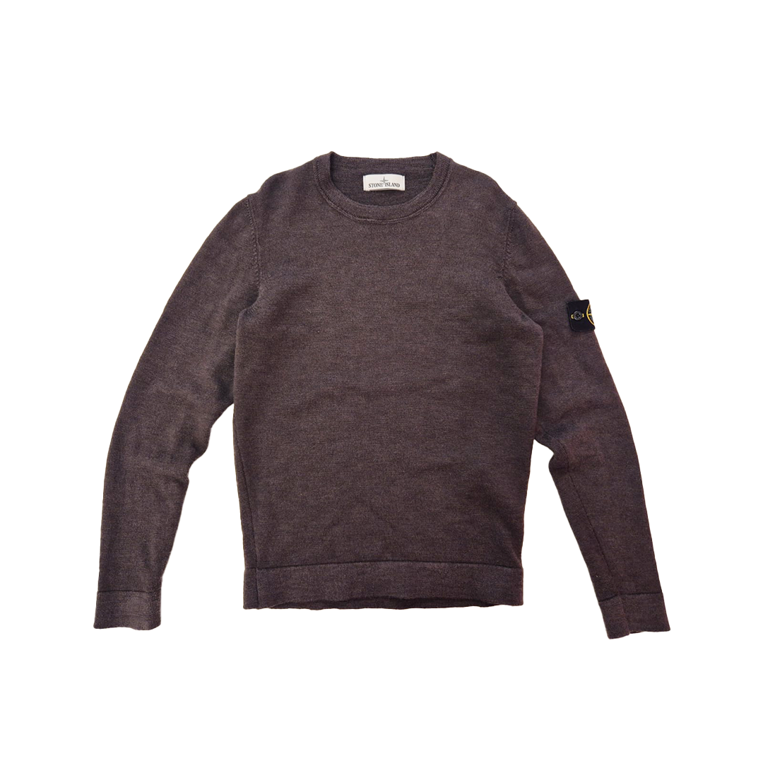 Stone Island Dark Red Wool Sweater (M)