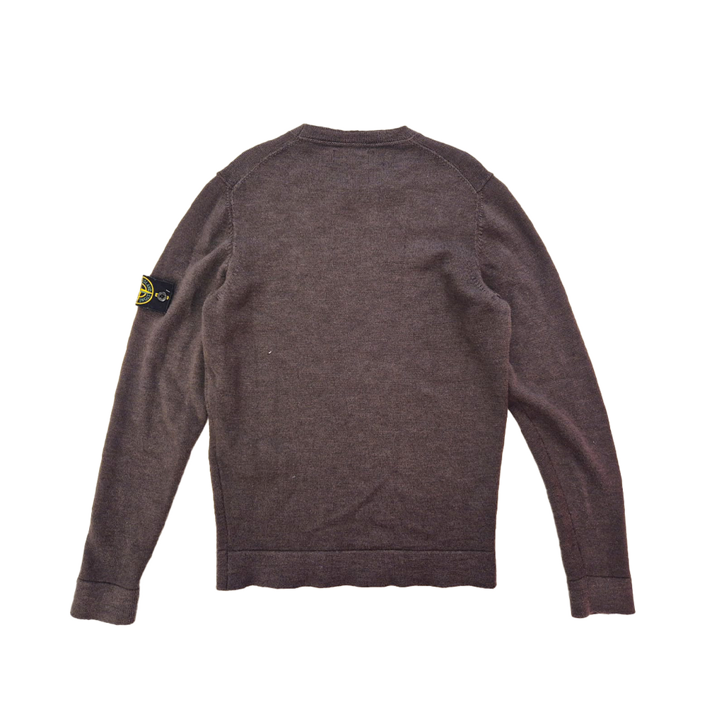 Stone Island Dark Red Wool Sweater (M)