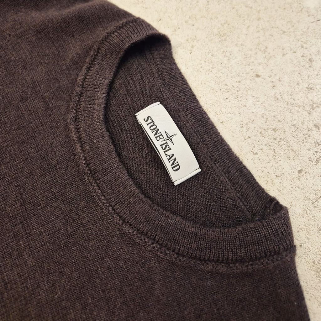 Stone Island Dark Red Wool Sweater (M)