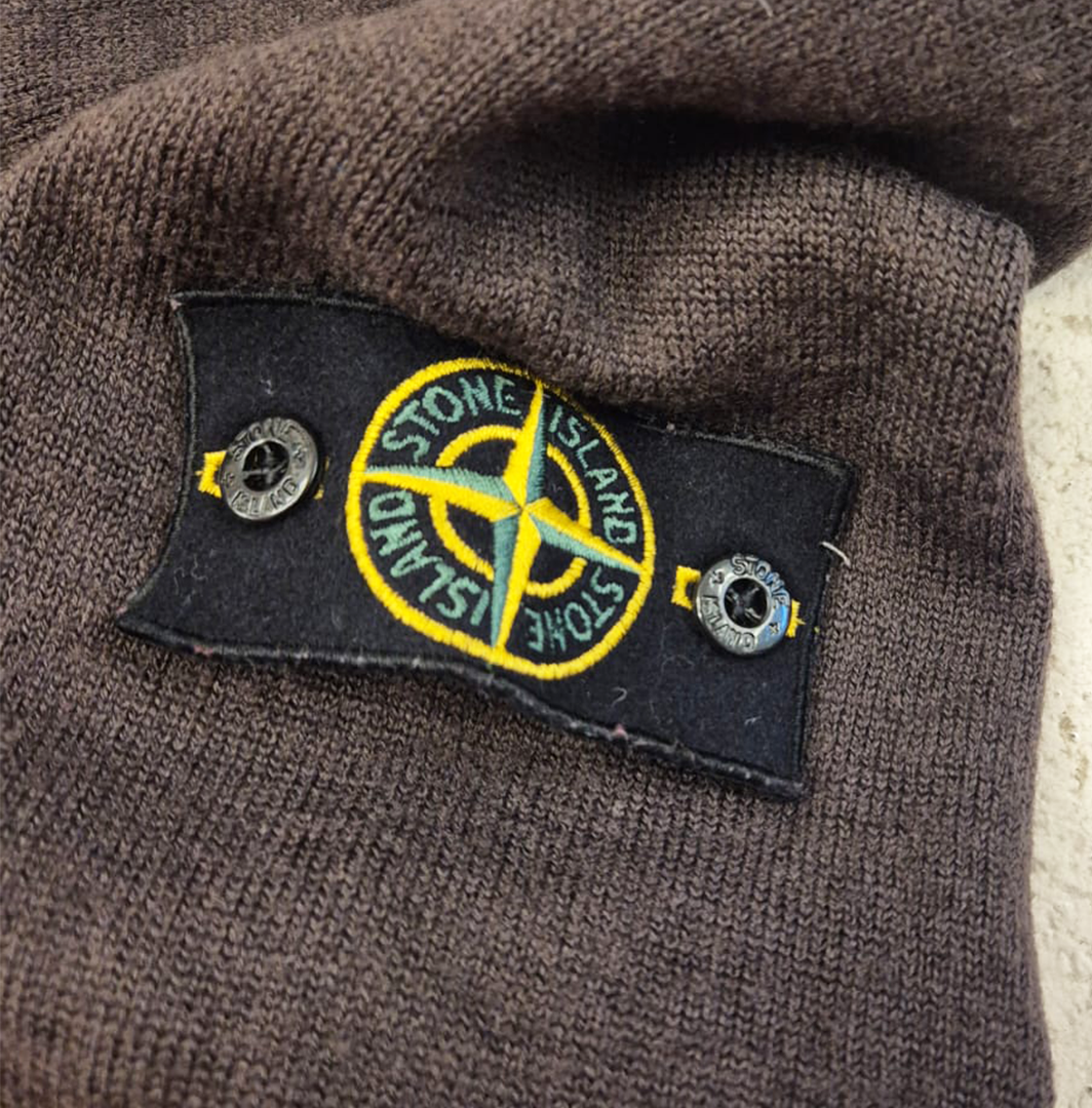 Stone Island Dark Red Wool Sweater (M)
