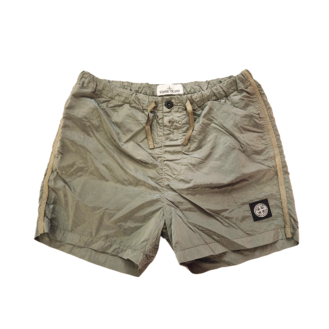 Stone Island Nylon Metal Khaki Swim Short (S)