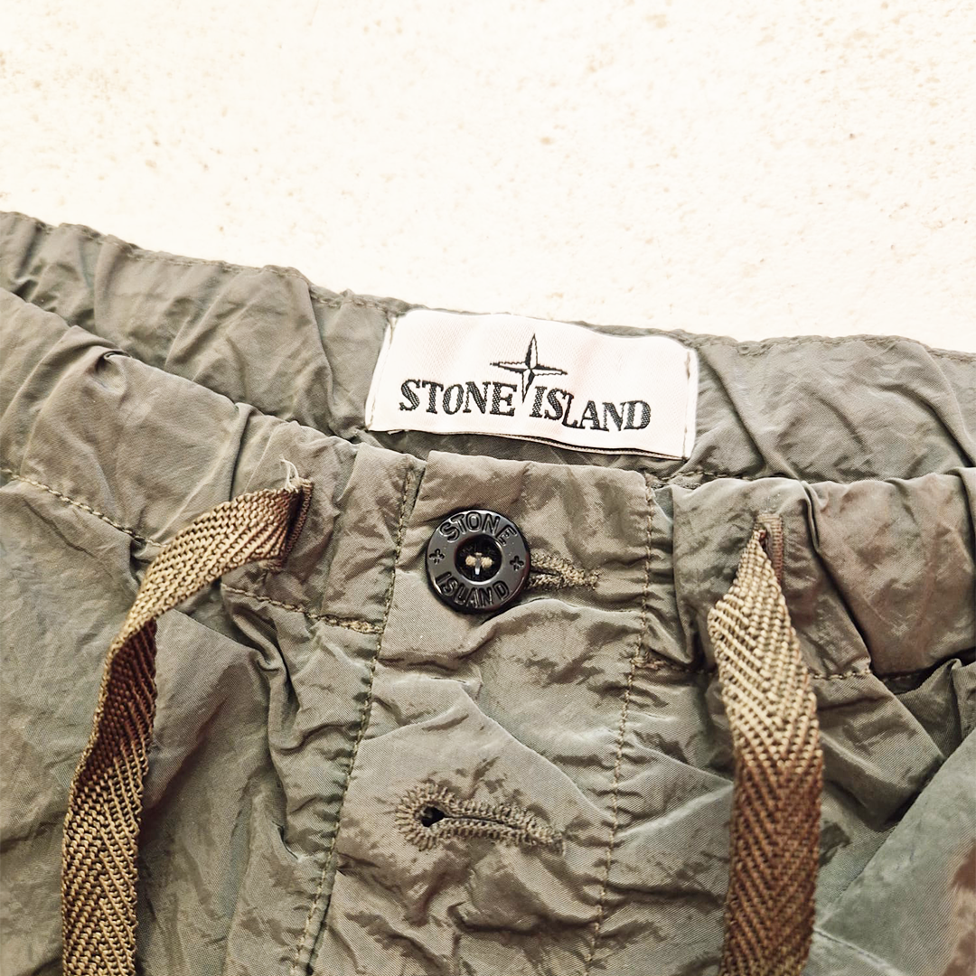 Stone Island Nylon Metal Khaki Swim Short (S)